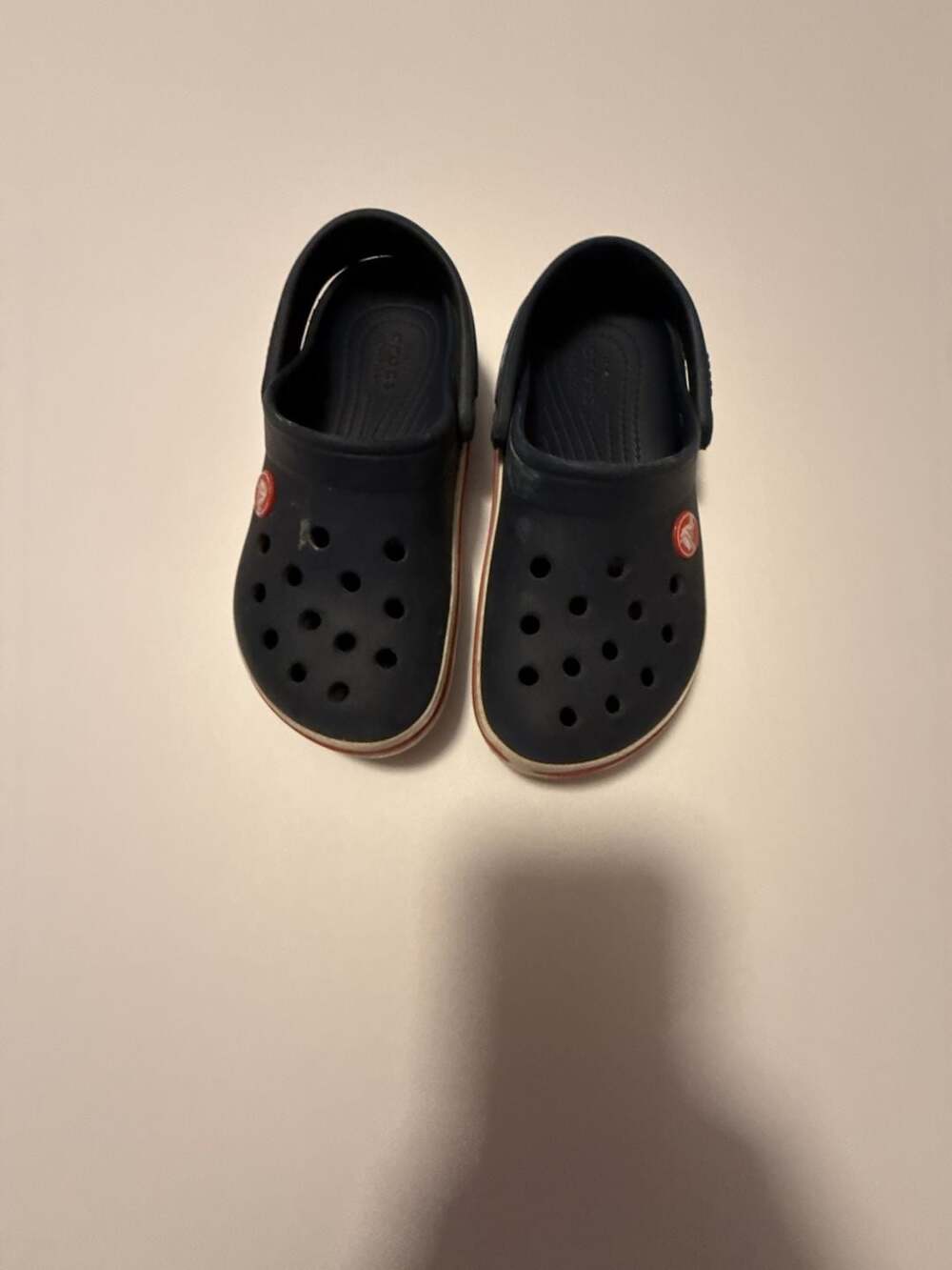 Crocs Kids Crocband Clog Navy Red Toddler Size C 12